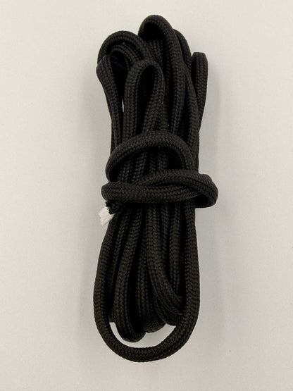 Black Paracord Bracelet - EDC Frameless Slingshot - Black Leather