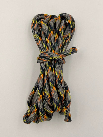 Gray Orange & Yellow Paracord Bracelet - EDC Frameless Slingshot - Genuine Leather