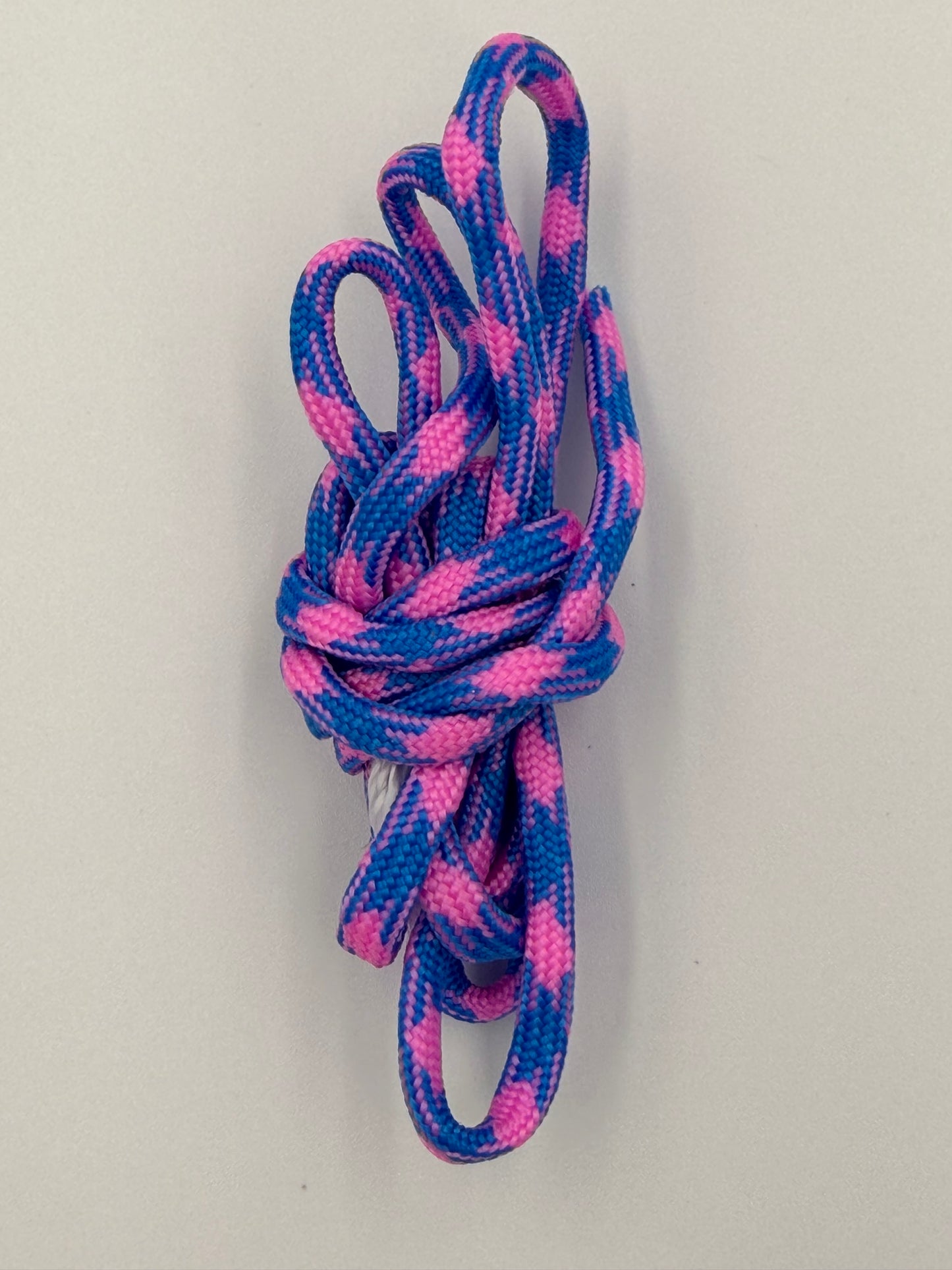 Pink & Purple Paracord Bracelet - EDC Frameless Slingshot - Black Leather