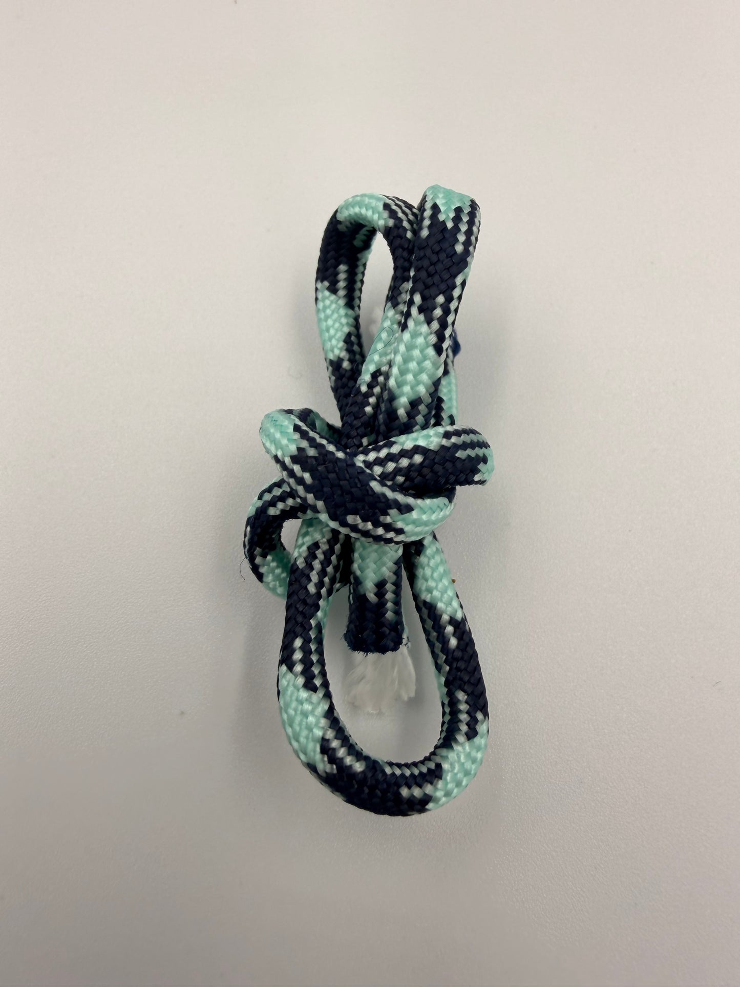 Light Blue & Navy Paracord Bracelet - EDC Frameless Slingshot - Genuine Leather