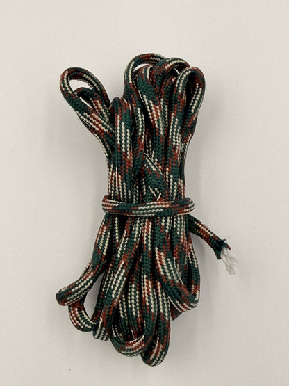 Forest Green Camo Paracord Bracelet - EDC Frameless Slingshot - Genuine Leather