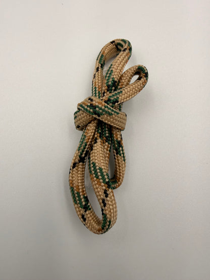 Tan & Green Paracord Bracelet - EDC Frameless Slingshot - Genuine Leather