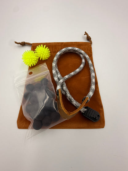 Slingband  – Orange & Yellow Paracord - Frameless Slingshot Bracelet